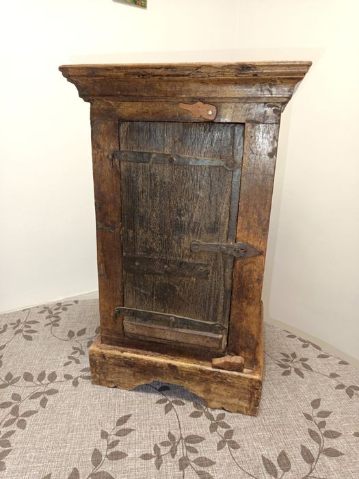 Noptiera lemn de tek, vintage