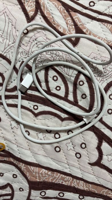 Зарядка type c кабель для iphone айфон  тканевый оригинал