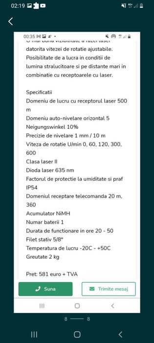 Laser Hedu R1 exterior 500m Topcon