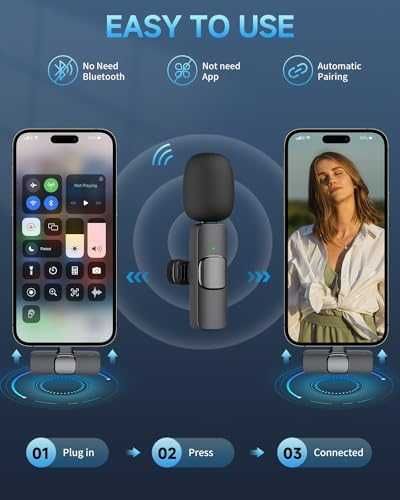 Нови Двойка Омнидирекционални Микрофони, Android USB-C за влог видео