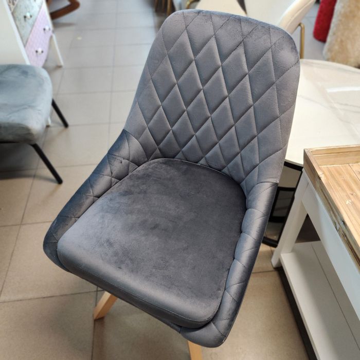 SS21! NOU Set 4 scaune rotative catifea