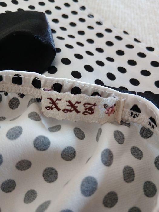 Y2k polka dot babydoll top