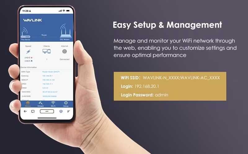 Продам  роутер Wavlink 5G, 1200 Мбит/с