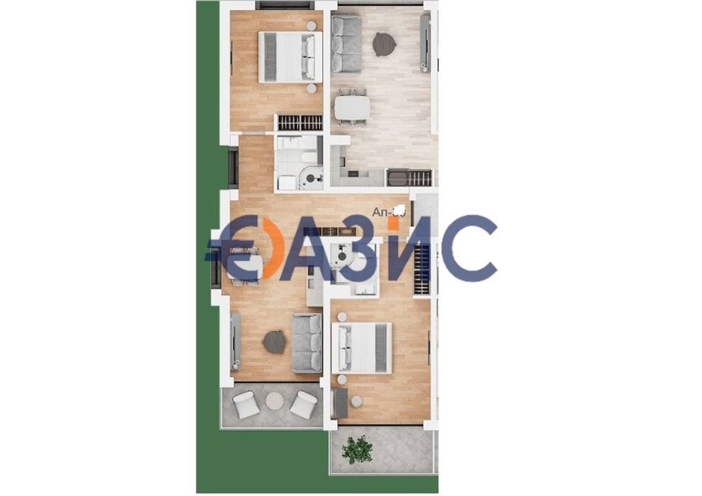 Продава се Тристаен апартамент в к.к. Слънчев бряг - 108 кв.м за 910 €/кв.м - Снимка #2
