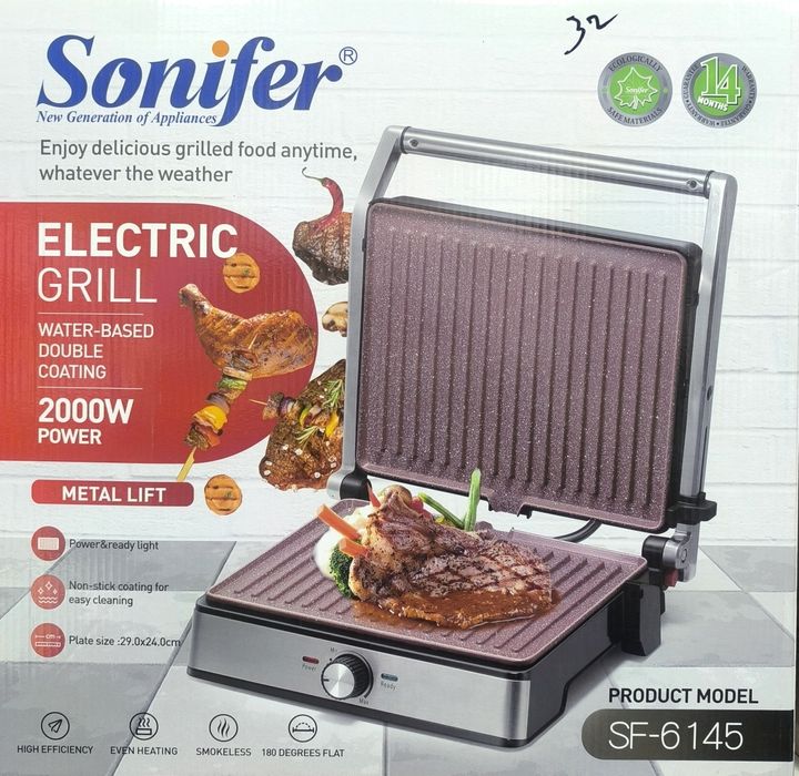 Супер, абсолютно новый тостер гриль Sonifer 6145, toster gril

Гаранти