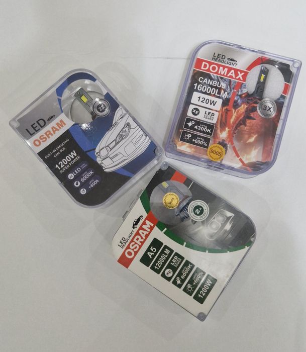 Продам ЛЭД, LED лампочки формат H11, HB3, D4S