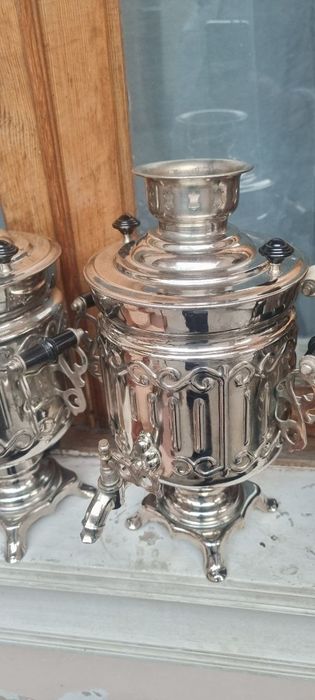 Самовар новый латунь Янги самовар Автоматик