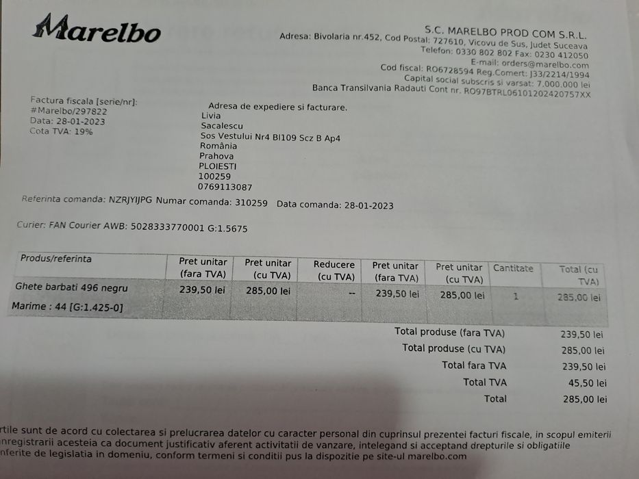 Ghete piele& blana naturala