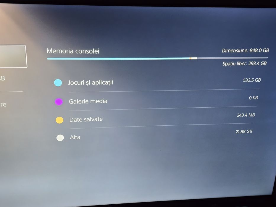 Vând PS 5 slim  e-chassis white 1TB