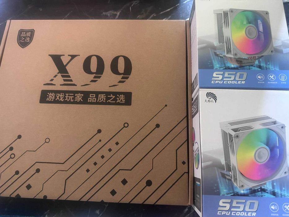 Мощные комплект х99/ 32 ядер 64 потоков/ 32 gb DDR4 / 2 куллера