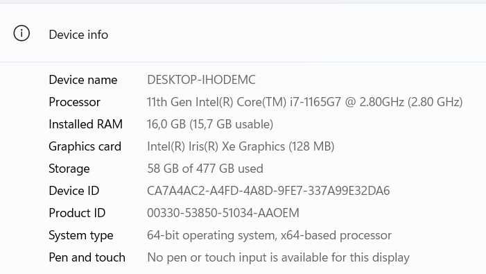 Lenovo ThinkPad E15 , Intel Core i7, 16GB DDR4, 512GB SSD