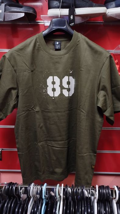 Уголемена тениска G-Star Raw Sprayed L , XL нова мъжка зелена
