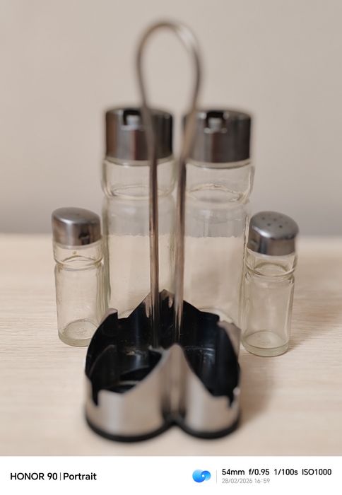 Набор для приправ соль перец приправы уксус