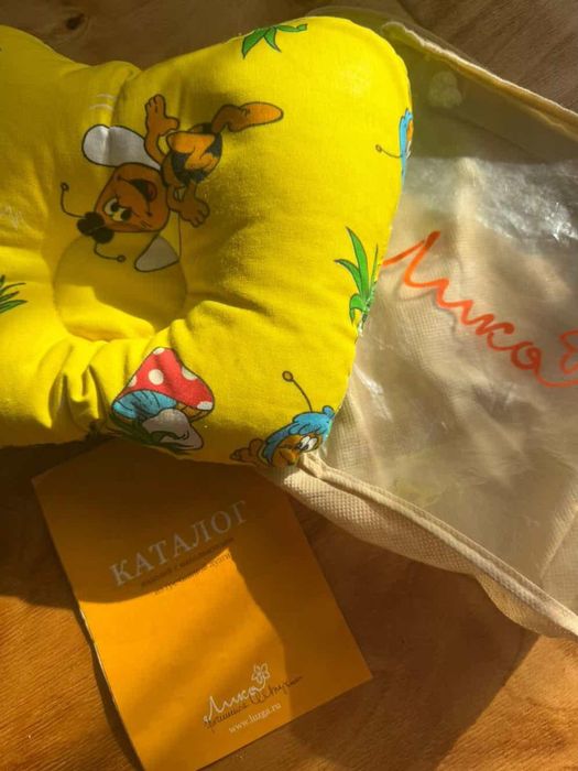 Детская ортопедическая подушка из гречишной лузги фирмы "Лика"