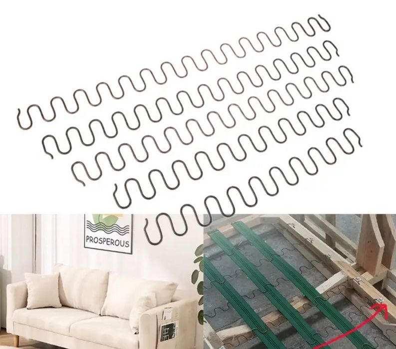 Сменяеми пружини за диван и столове с клипсета, мебелни пружини 45см