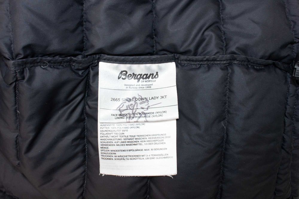 BERGANS Sirili Down Lady Jacket дамска пухена парка черна с качулка М