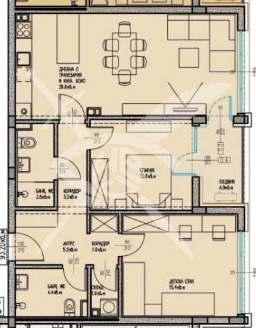 Продава се Тристаен апартамент в Бургас, Славейков - 101 кв.м за 1108 €/кв.м - Снимка #1