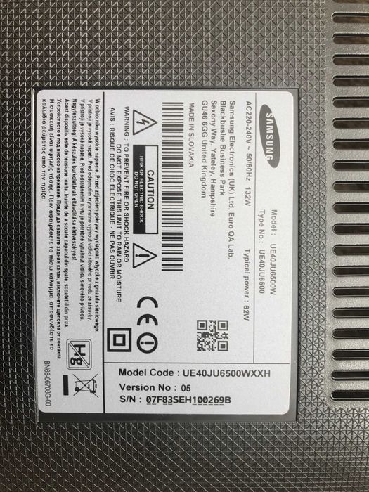 Tv samsung UE40JU6500W cu display spart