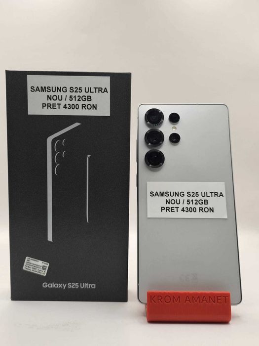 Samsung S25 Ultra / NOU / 0 MINUTE / 512 GB/ WhiteSilver *Krom Amanet*