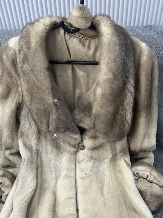 Норковая шуба стриженная