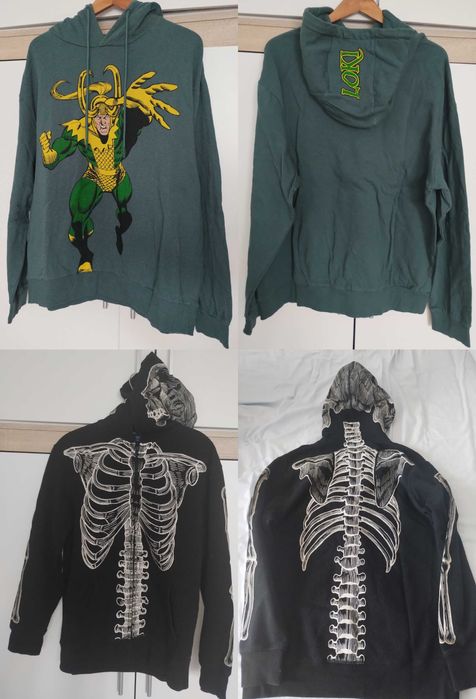 Суитшърт с качулка Marvel - Loki (НОВ) и Флуоресцентен с скелет
