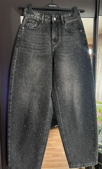 Дънки с камъни XS/S