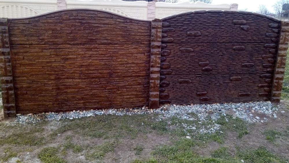 gard placi beton armat