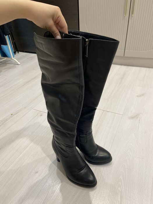 Кожанные зимние сапоги BaseeRat