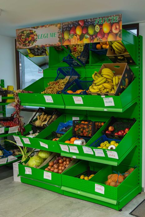 Raft legume fructe vrac cu oglinda