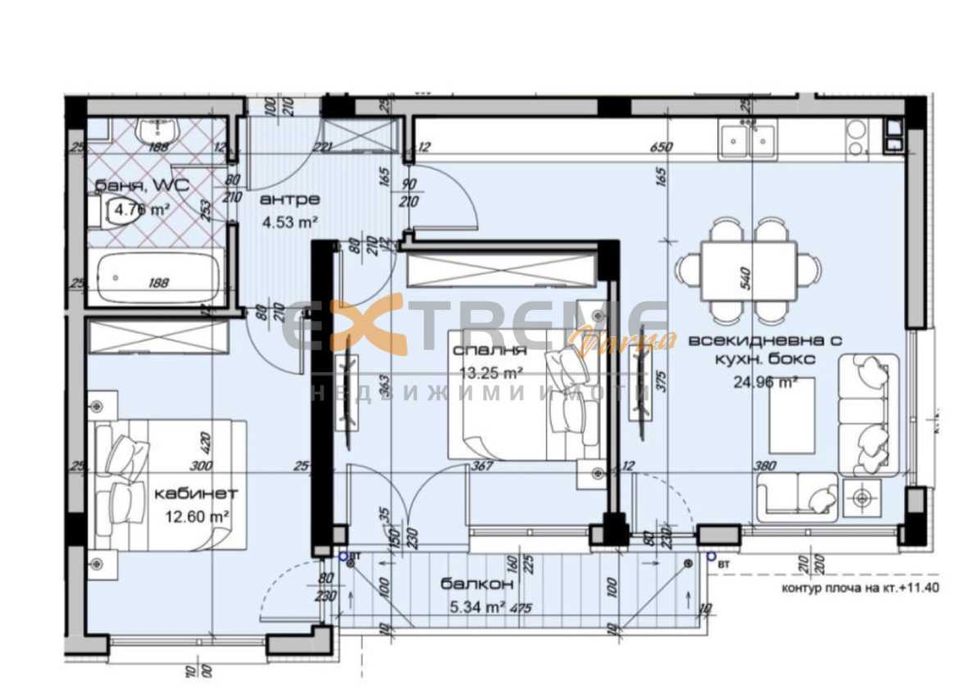 Продава се Тристаен апартамент в Варна, Виница - 107 кв.м за 1056 €/кв.м - Снимка #4