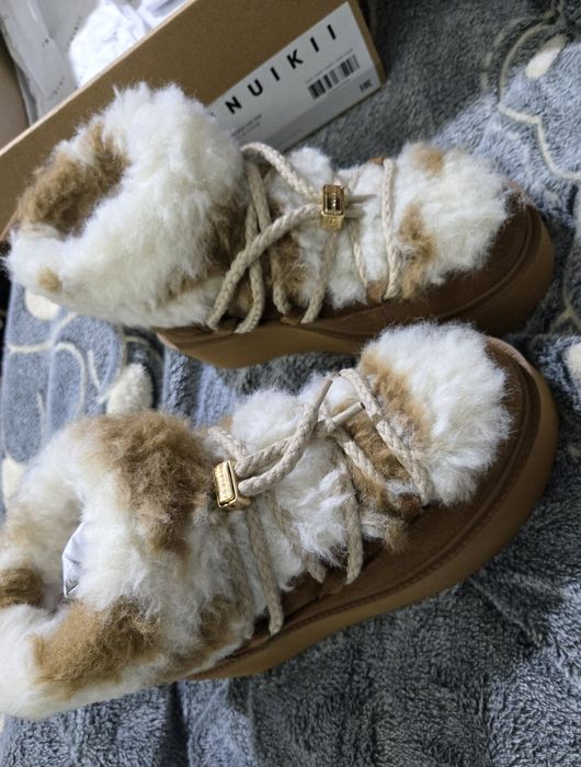 Inuikii teddy platform естествена кожа дамски апрески нови 38 номер