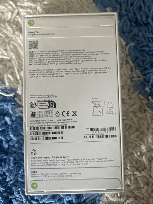 iPhone 17e Black 256GB