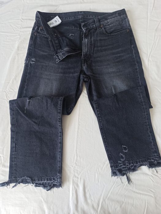 Blugi R13 Boyfriend Jeans Jake Black mărime 32 noi