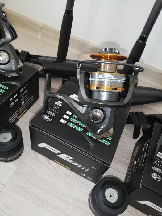 SET 2 Lansete Crap Robinhan 3.6m 3.75 LBS + 2 Mulinete FL EFB 6000