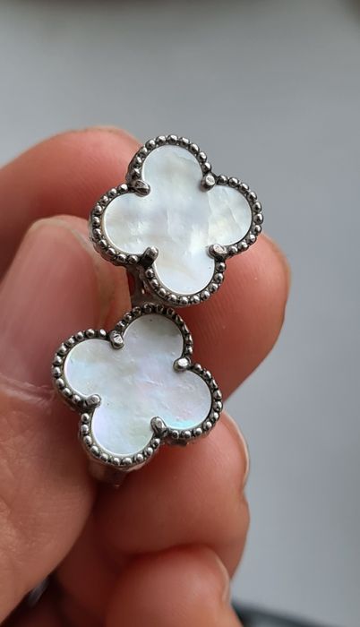 Серьги серебро с перламутром