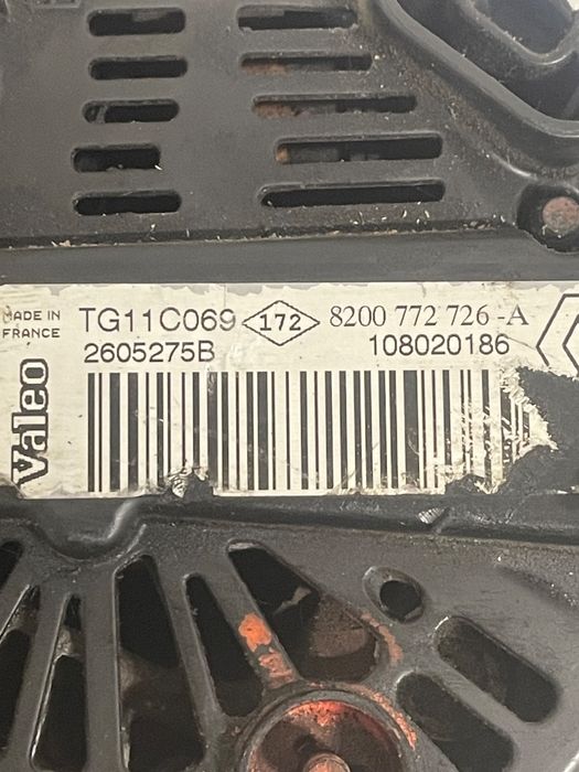 Alternator Renault Megane Ii Bm0/1_, Cm0/1_ 2001 - 2012 1.5Dci 1080201