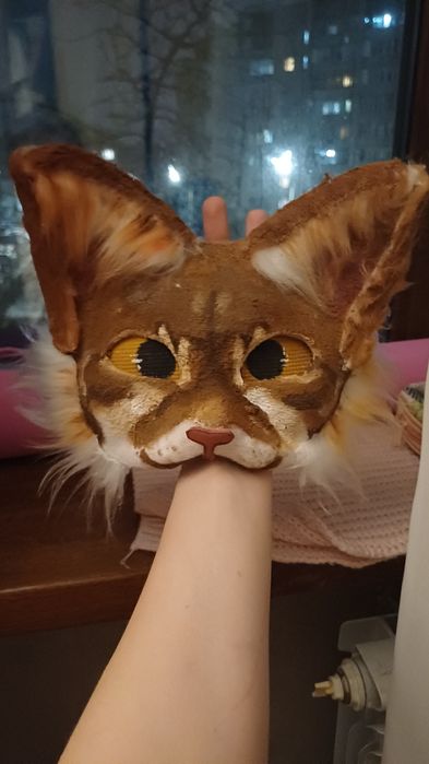 Маска для квадробики, кошка