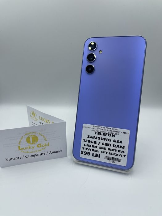 Samsung A34 128GB / 6GB RAM FACTURA/GARANTIE #53128