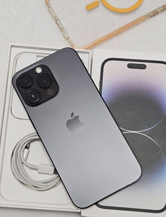 Iphone 14 pro max 128GB, Black Titanium Full box