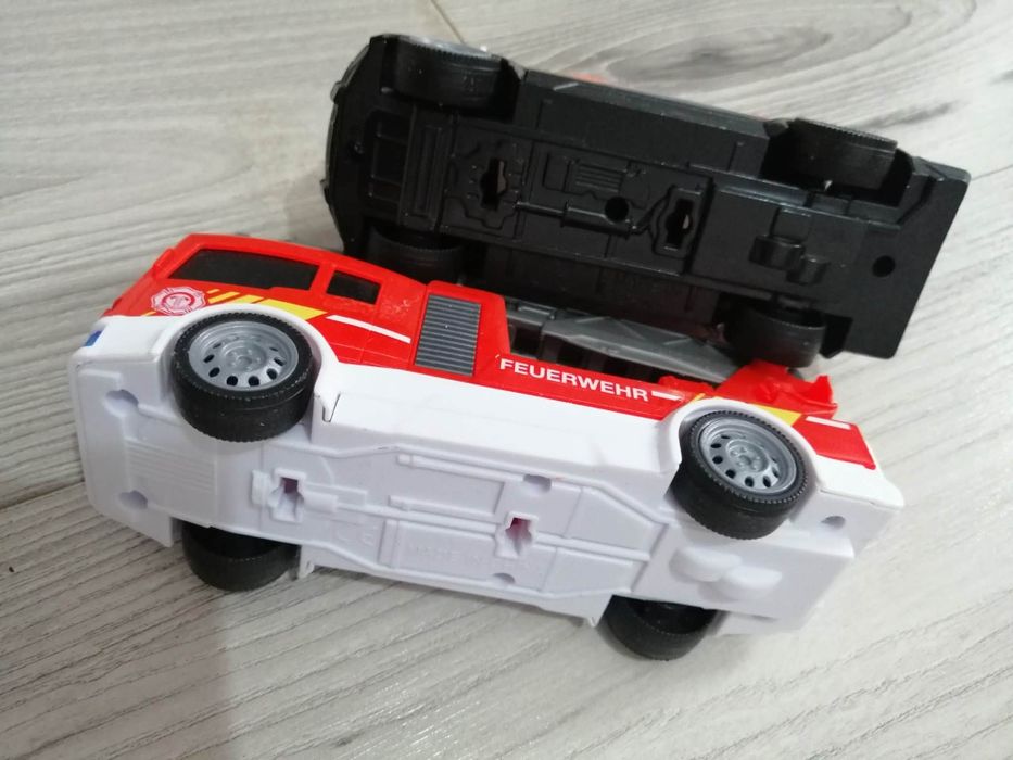 Set 2 mașini de pompieri și ambulanță jucării copii