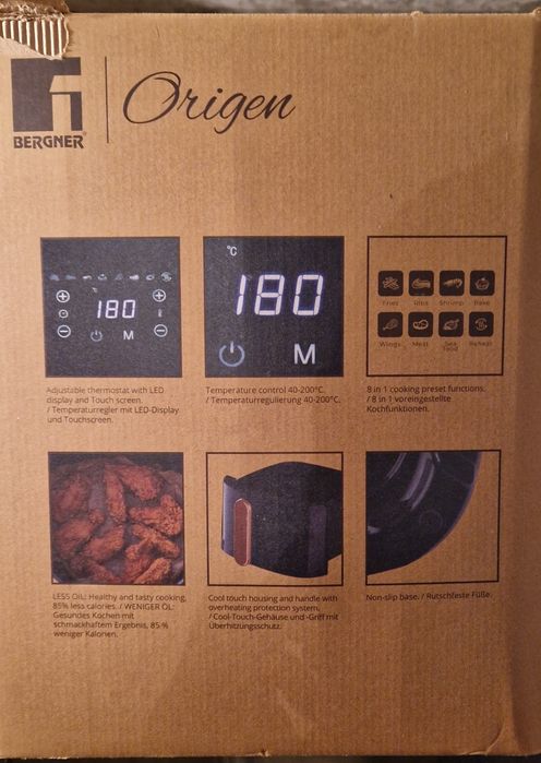 Bergner Origen - Friteuză cu aer 4,8L 1300W