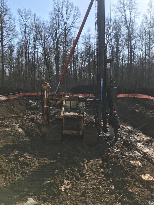 Забивка ЖБ свай в городе Алматы