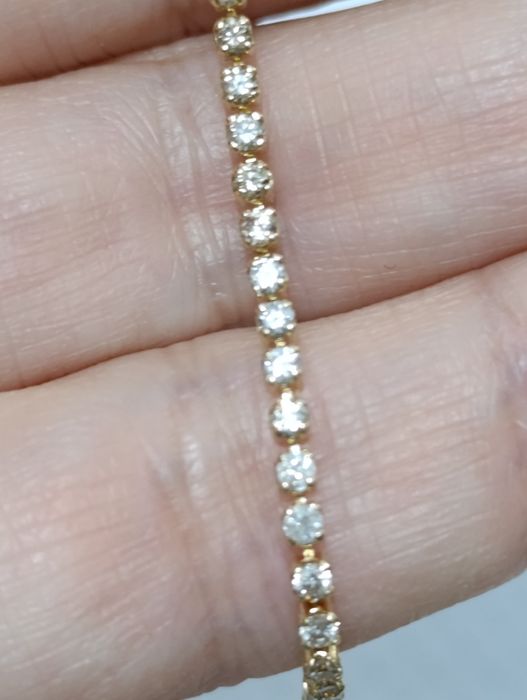 Теннисный браслет с бриллиантами