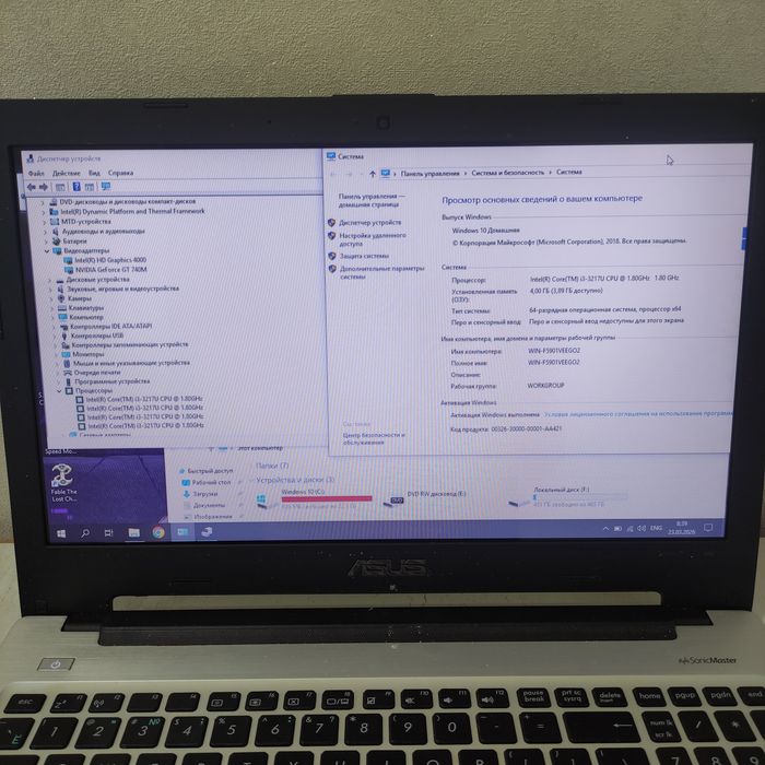 Ноутбук Asus Core-i3 с играми