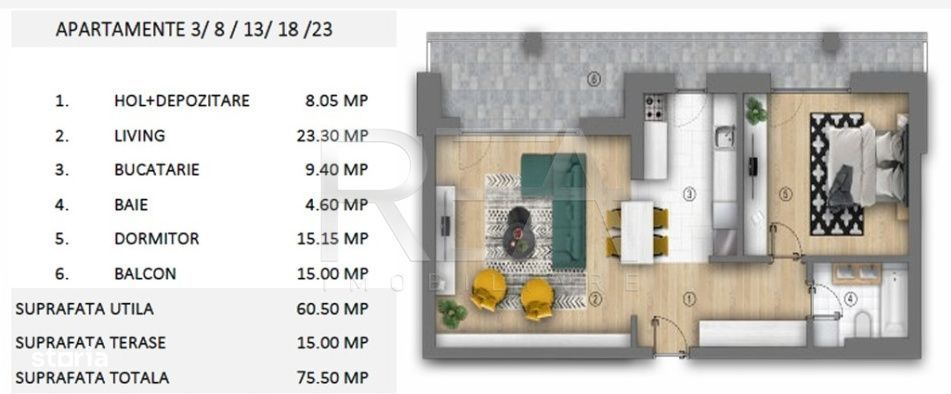 2 camere, Unirii, bloc nou, mobilat/utilat, 8 min metrou Unirii — fotografia 3