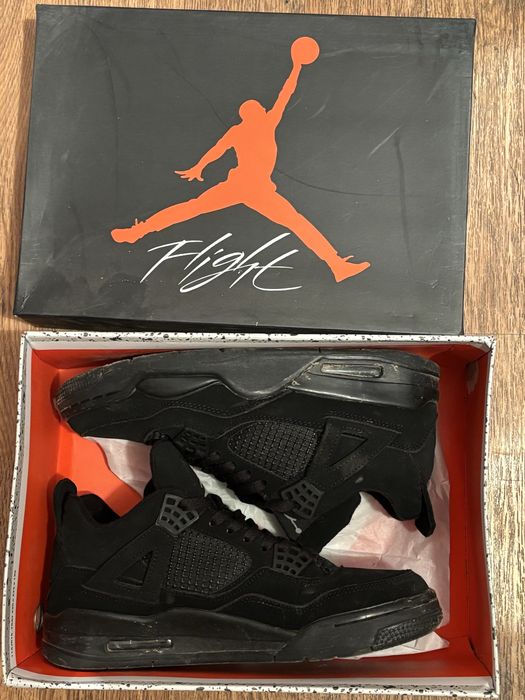 Кроссовки air jordan 4 black cat