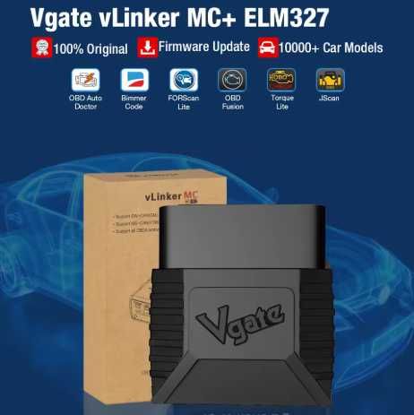 Vgate vLinker MC+ BLE – професионален OBD2 интерфейс за iOS и Android
