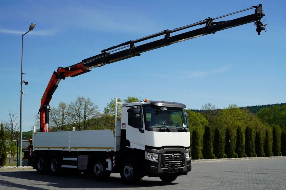 Renault C 430 / 8x4 / 7 M LIVRARE + PALFINGER 33002 HDS - ridicare: 14,5 M / CAPACITATE DE RIDICARE 9800 KG / RADIOCOMANDĂ / ROTATOARE / EURO 6