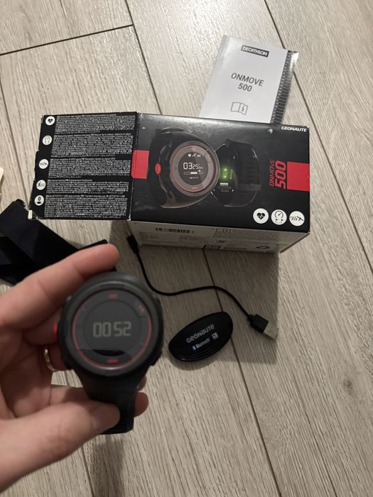 Ceas sport GPS & Cardio OnMove 500 Decathlon + centura cardio