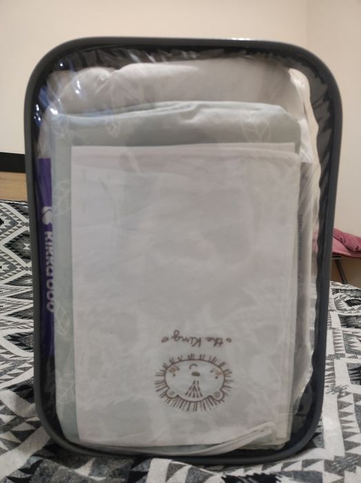 Спален комплект за бебешка количка на Кикабу в ментово зелено